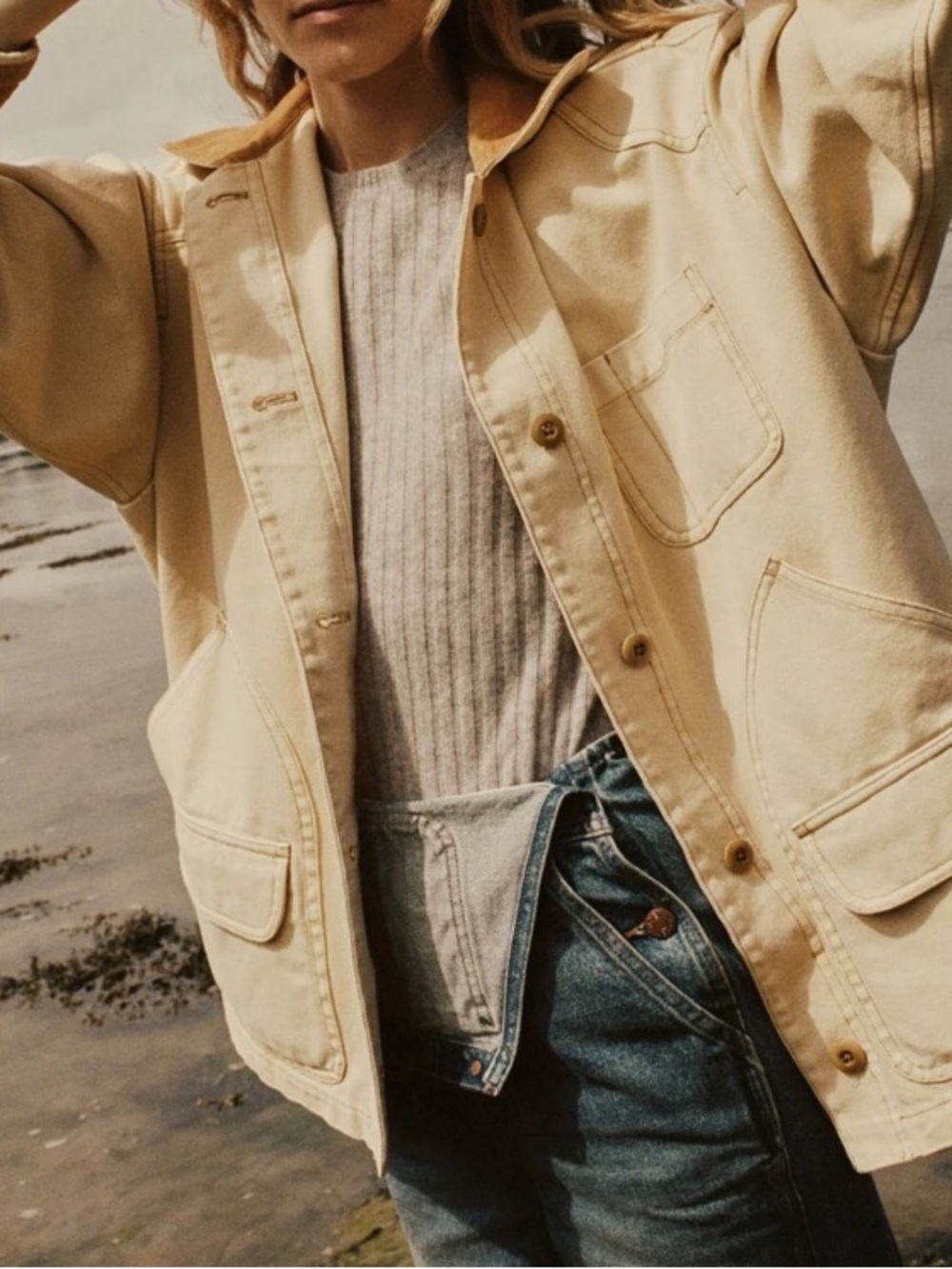 Doen Pascual Jacket in Straw - Picture 2 of 8